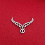 925 Sterling Silver Mangalsutra with Winged Cubic Zirconia Pendant