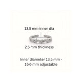 925 Sterling Silver Oxidized Filigree Swirl Toe Rings