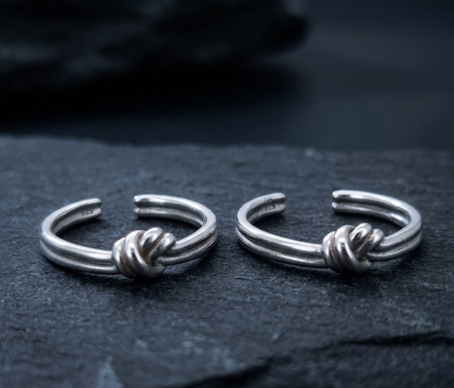 Knot Design 925 Sterling Silver Toe Ring