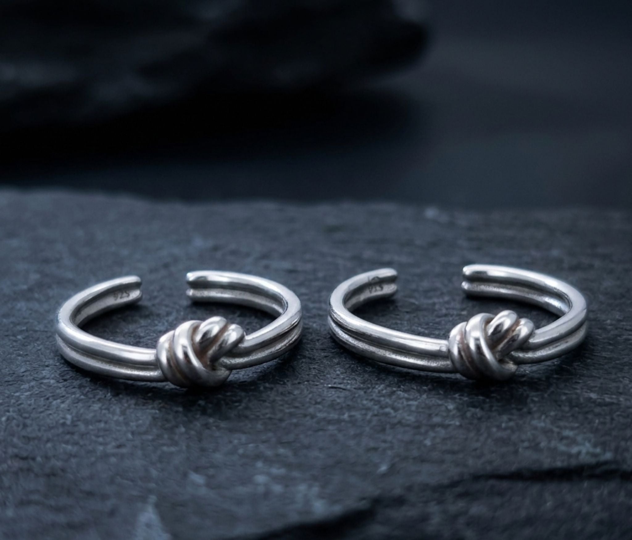 Knot Design 925 Sterling Silver Toe Ring