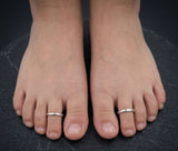 Minimalist Plain 925 Sterling Silver Toe Ring