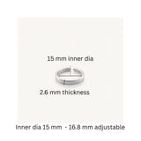 925 Sterling Silver Adjustable Minimalist Crown Design Toe Rings