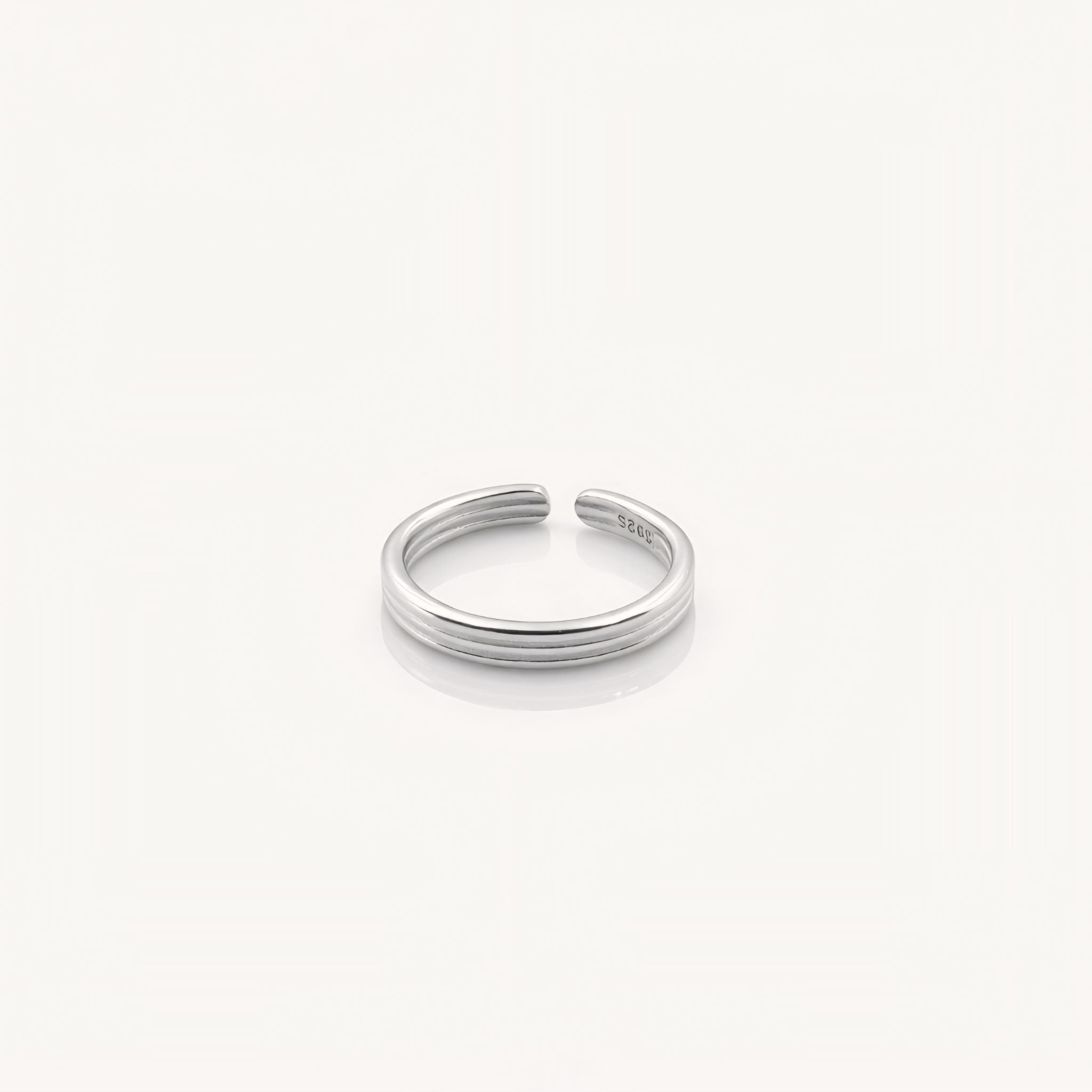925 Sterling Silver Adjustable Minimalist Crown Design Toe Rings