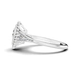 Pear-Shaped Halo Lab Grown Diamond Cluster Ring