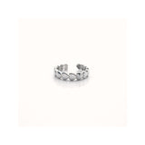 925 Sterling Silver Heart Toe Rings