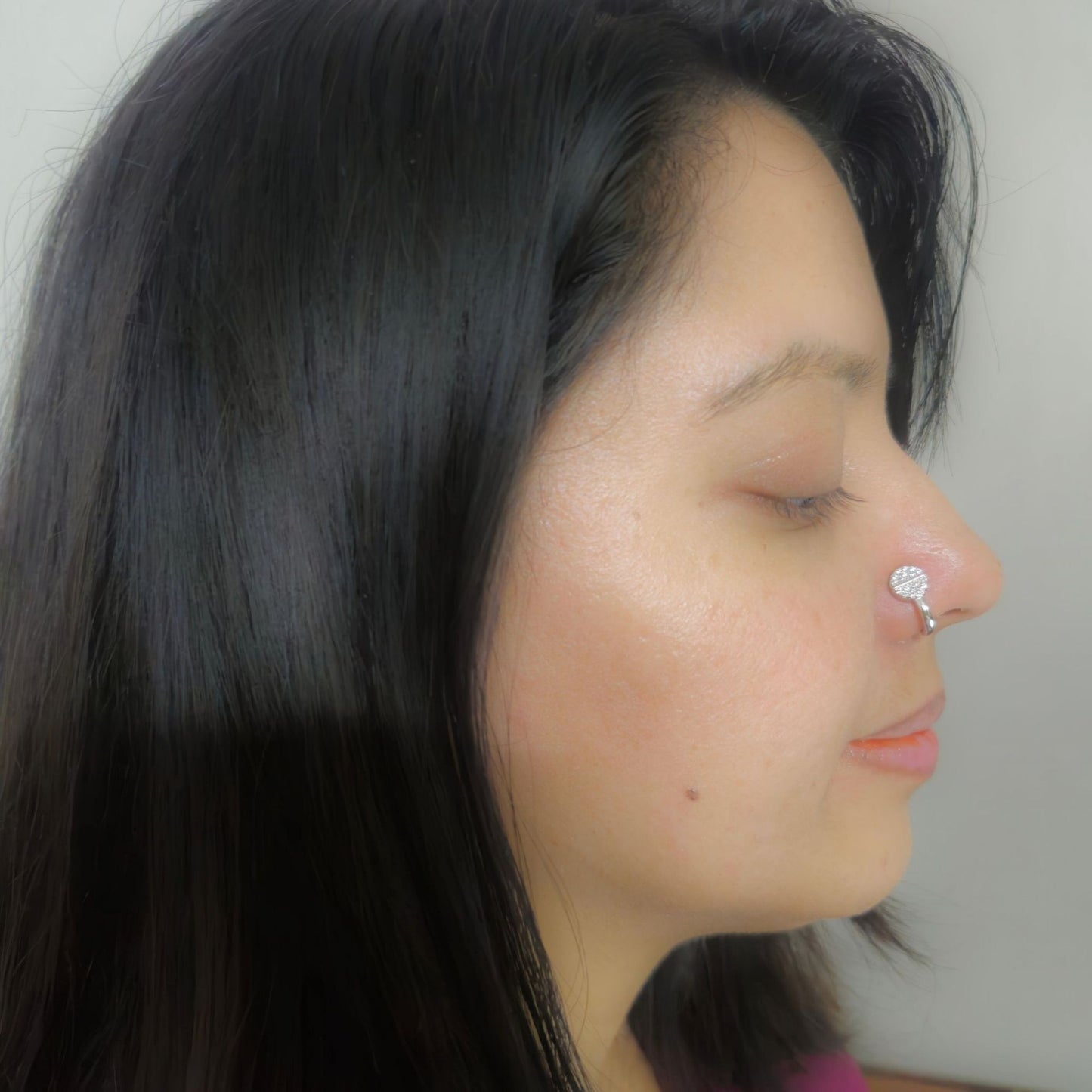 Elegant 925 Silver Clip-On Nose Pin