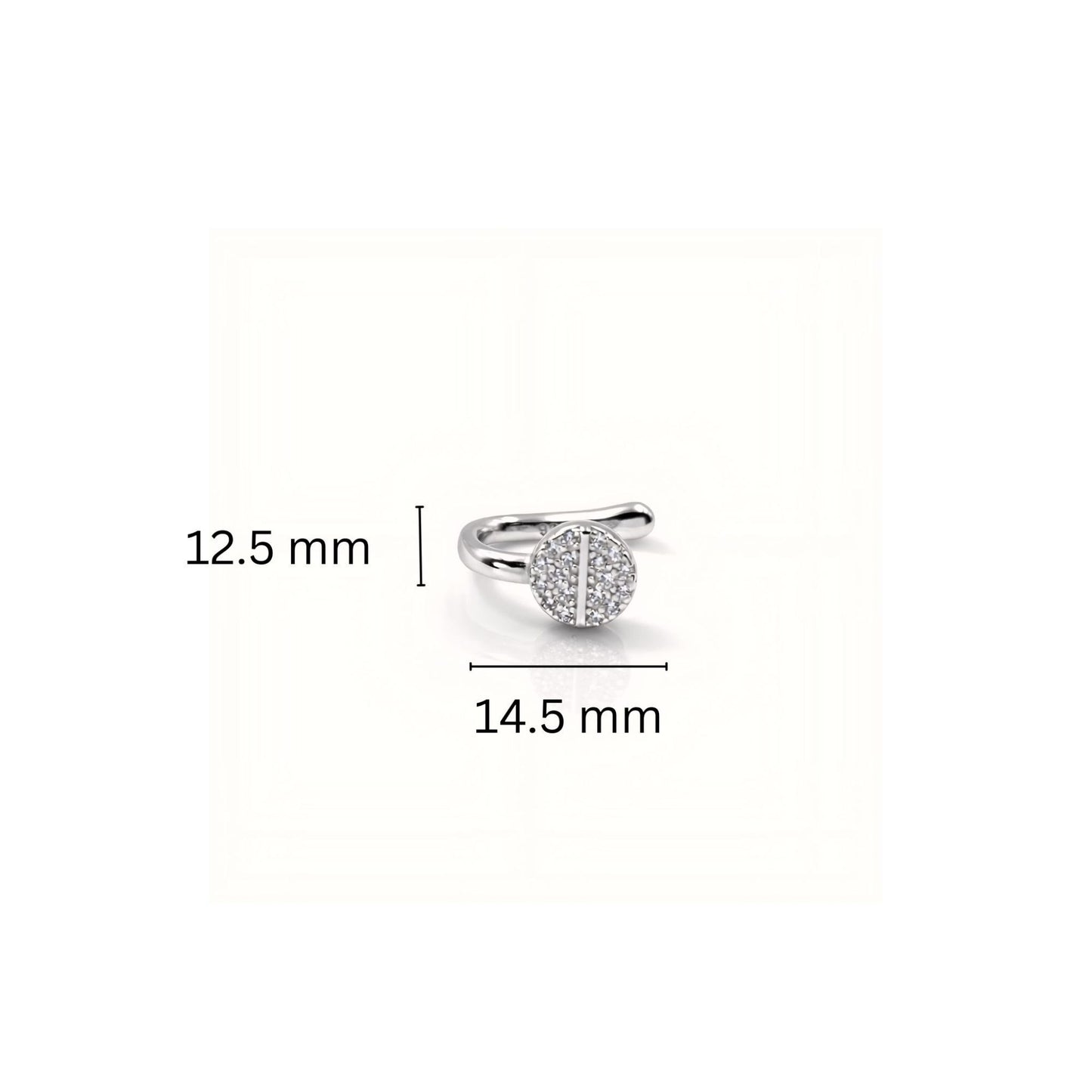 Elegant 925 Silver Clip-On Nose Pin