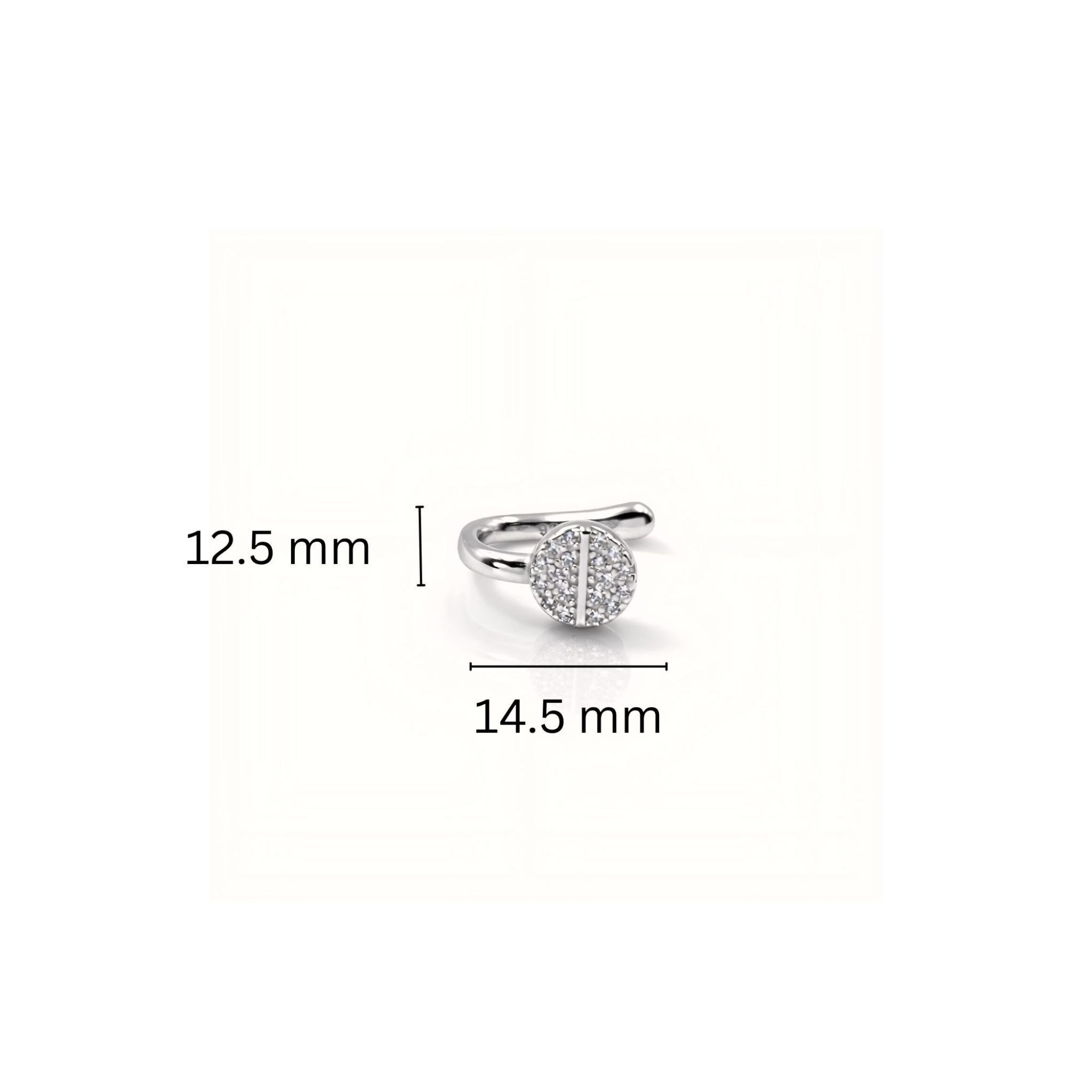 Elegant 925 Silver Clip-On Nose Pin