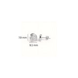 925 Sterling Silver LOVE Heart Stud Earrings With Cubic Zirconia
