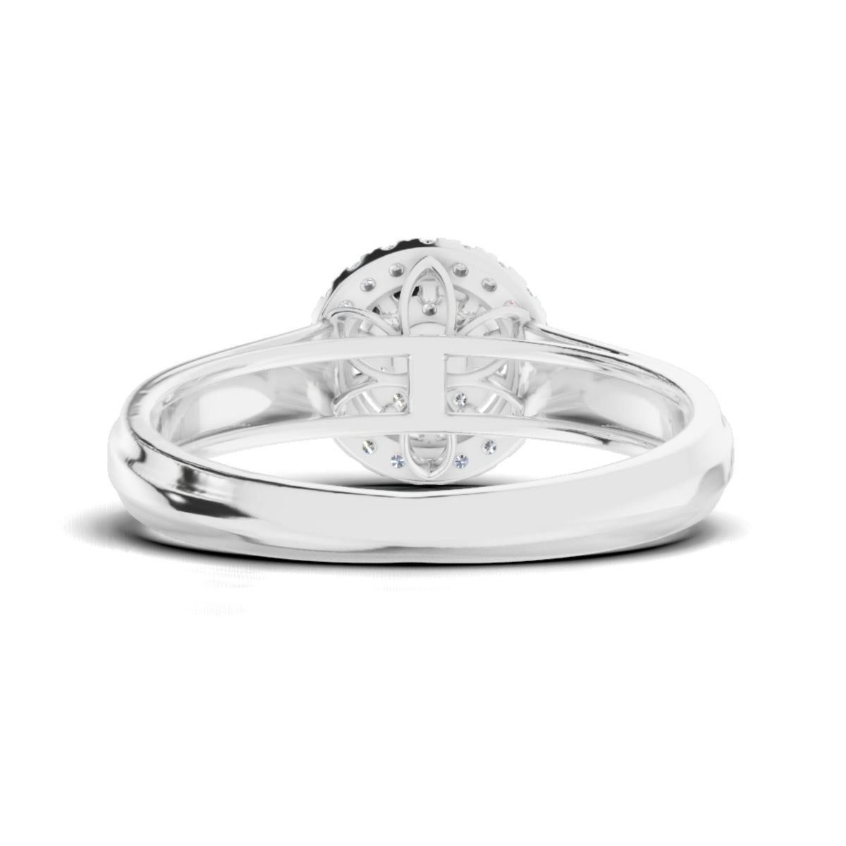 Round Halo Lab Grown Diamond Statement Ring