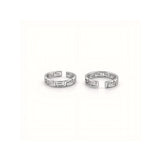 925 Sterling Silver Greek Key Toe Rings