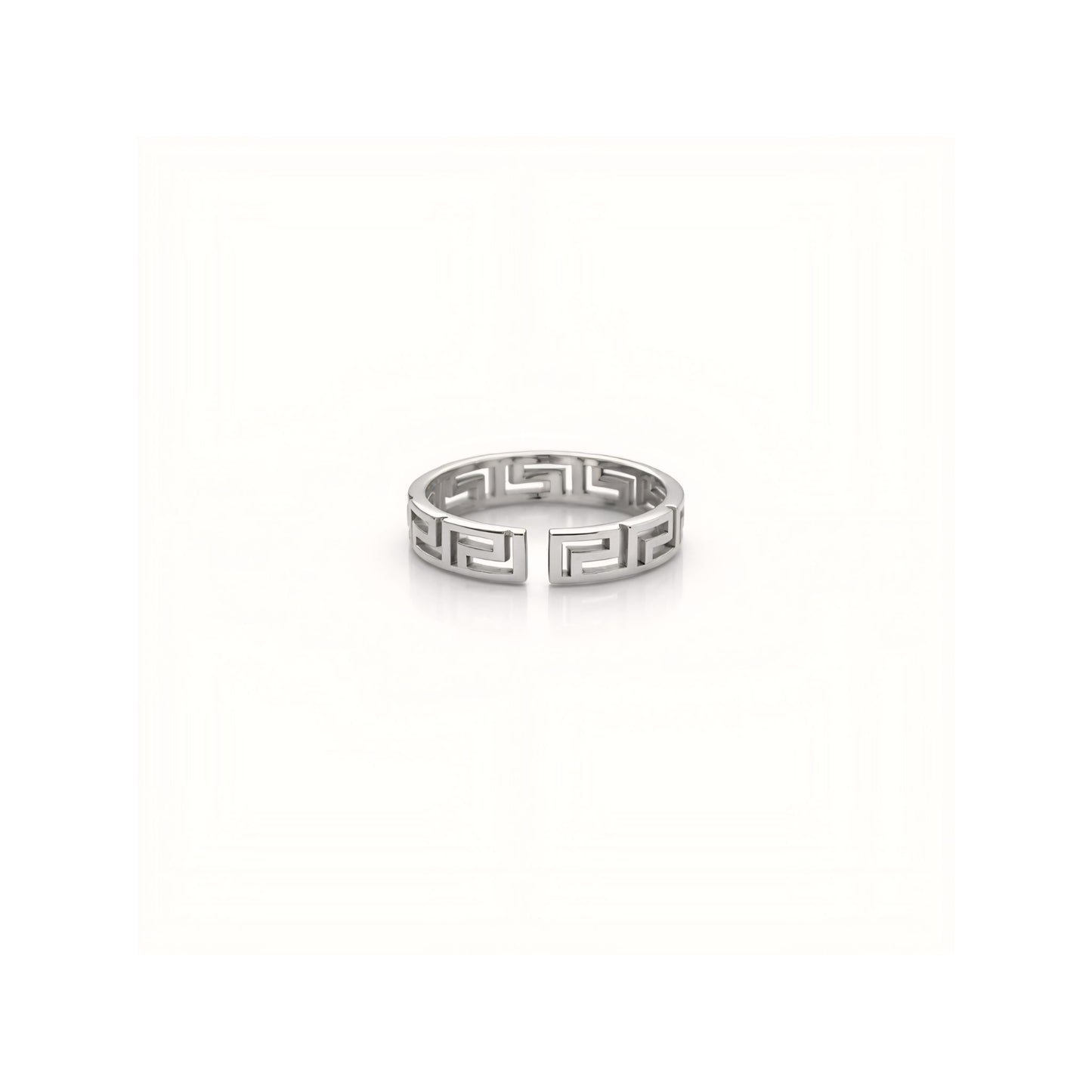 925 Sterling Silver Greek Key Toe Rings
