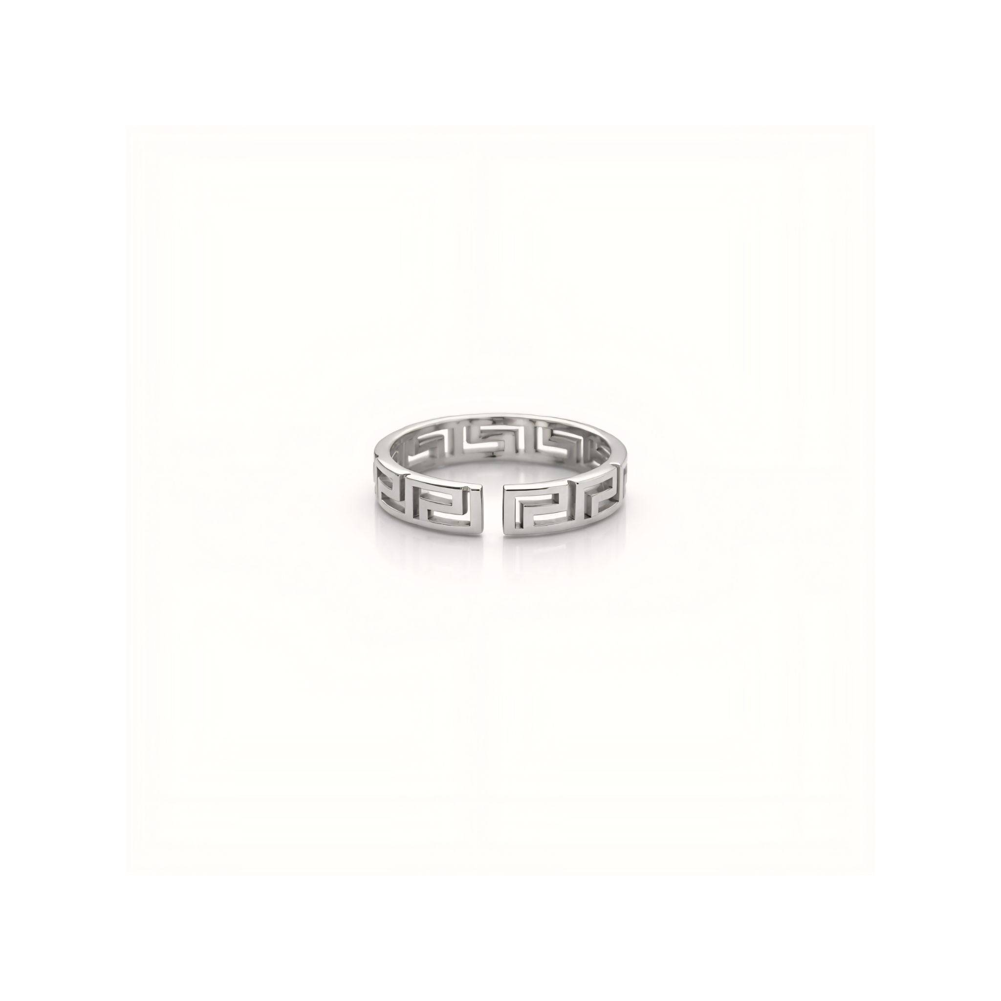 925 Sterling Silver Greek Key Toe Rings