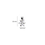 925 Sterling Silver Floral Pinwheel Pendant with Marquise-Cut Cubic Zirconia