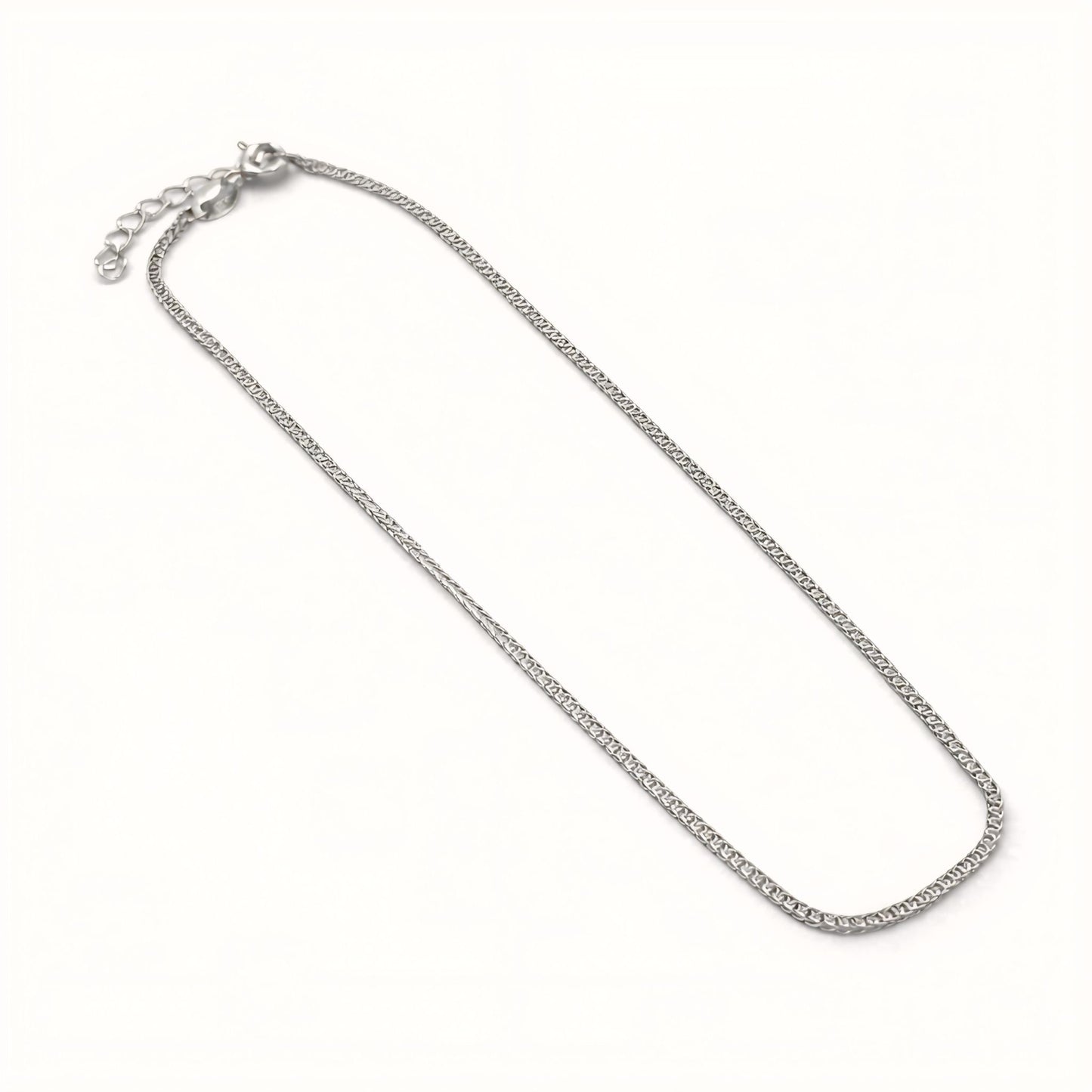 925 Sterling Silver Minimalist Woven Anklet