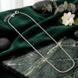 925 Sterling Silver Minimalist Woven Anklet