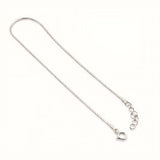 925 Sterling Silver Minimal Flat-Link Anklet with Adjustable Chain