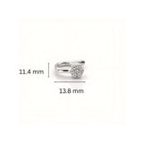 925 Sterling Silver Clip-On Floral Design Nose Pin