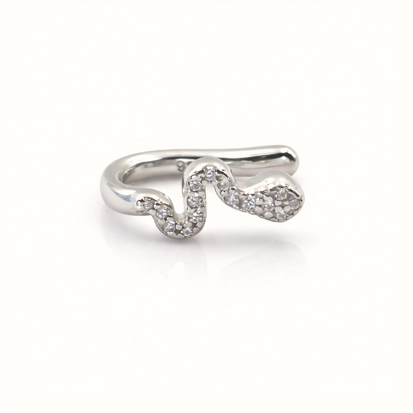 925 Sterling Silver Snake-Inspired Clip-On Nose Pin