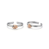 925 Sterling Silver Infinity Knot Toe Rings