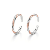 925 Sterling Silver Braided Toe Rings
