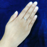 925 Sterling Silver Celestial Star Cluster Ring with Cubic Zirconia