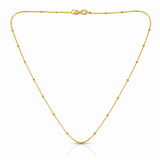925 Sterling Silver Beaded Chain