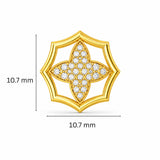 Elegant floral studs featuring sparkling lab-grown diamonds