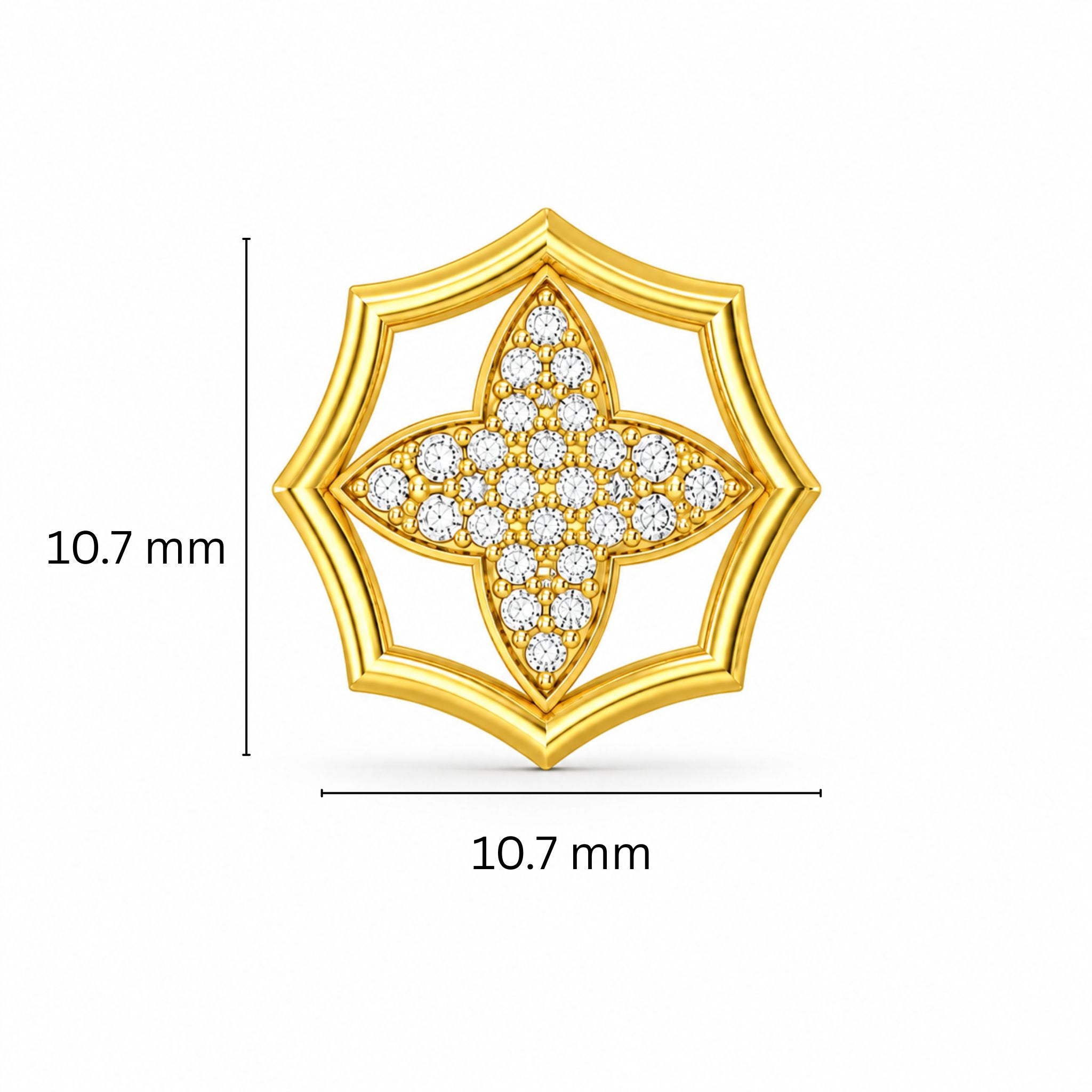 Elegant floral studs featuring sparkling lab-grown diamonds