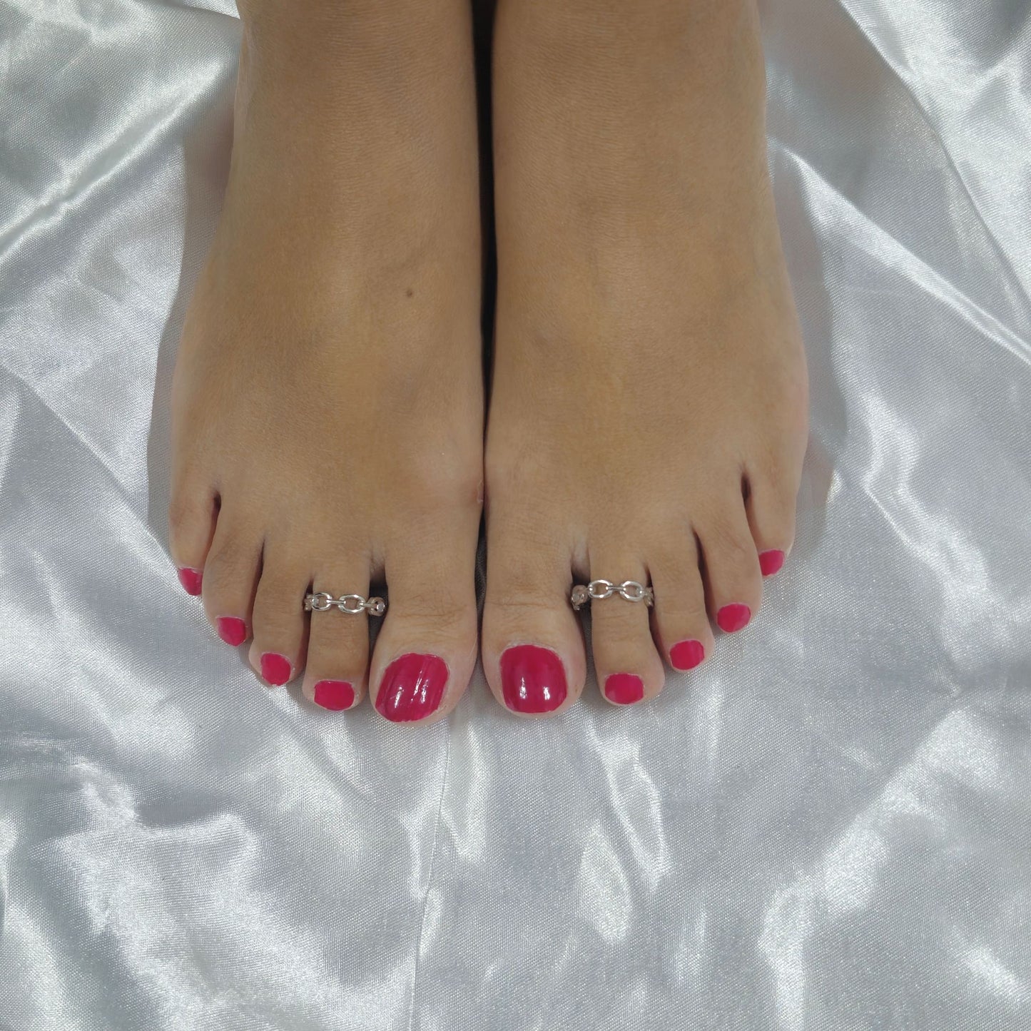 925 Sterling Silver Chain Link Toe Ring