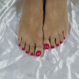 Twisted Wave Design 925 Sterling Silver Toe Ring